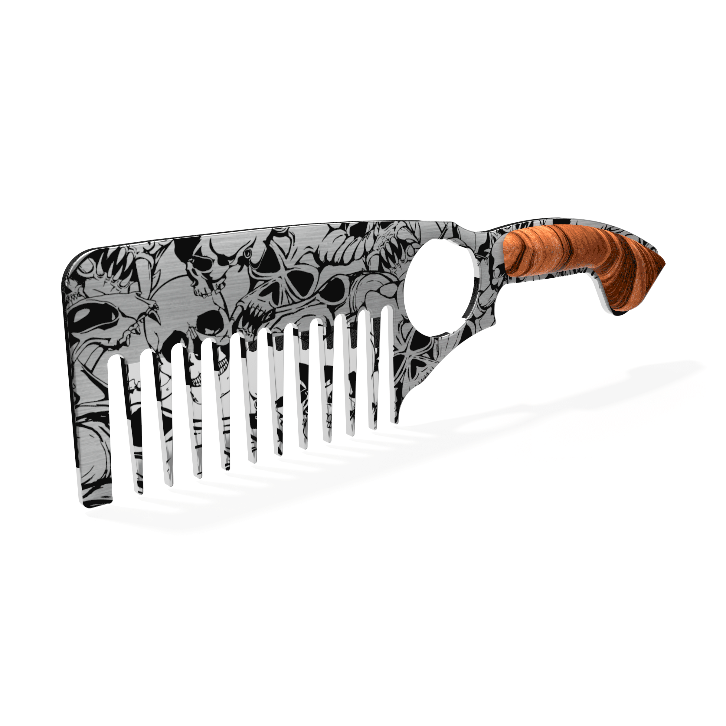 Beard Comb (Skulls Design)